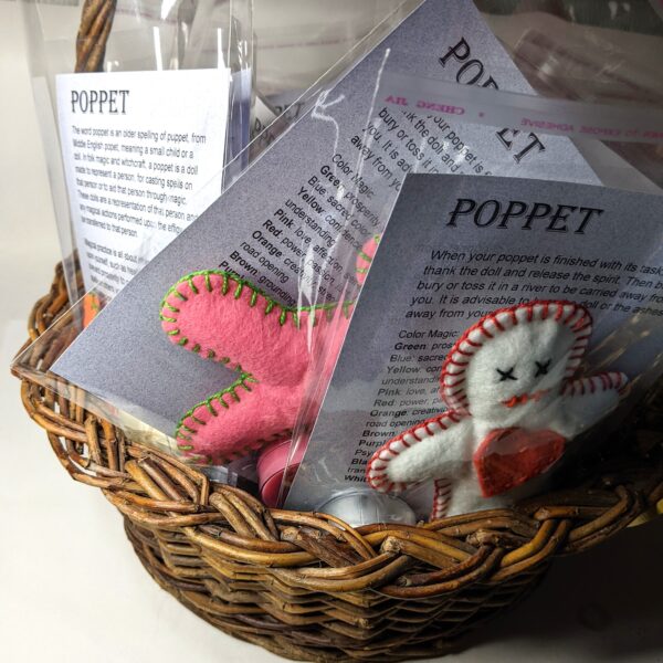 a basket of poppets